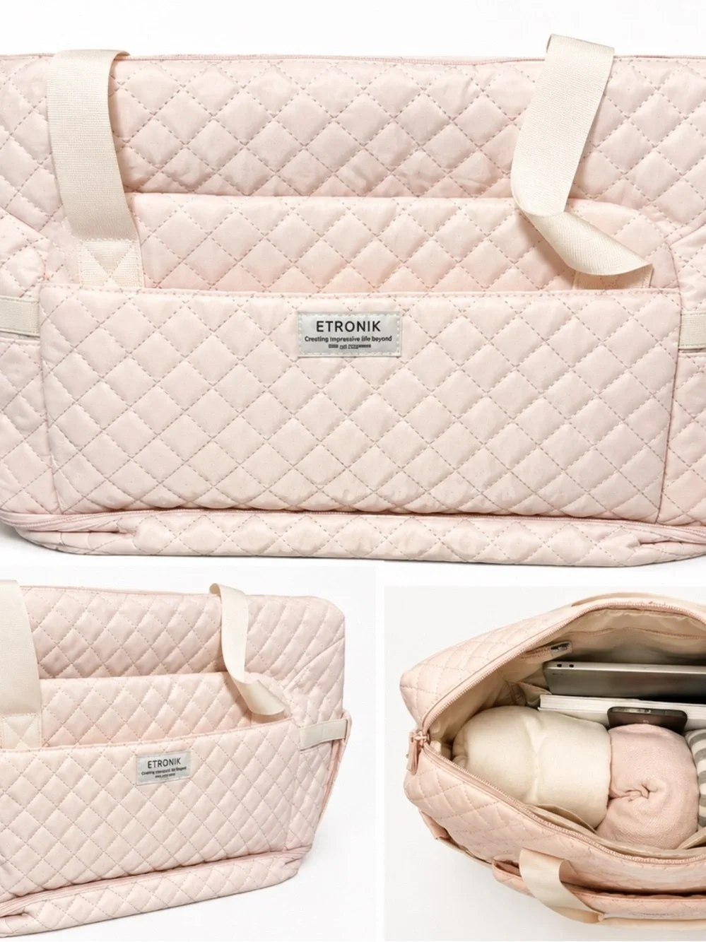 Etro Quilted Light Pink Baby Tote Bag